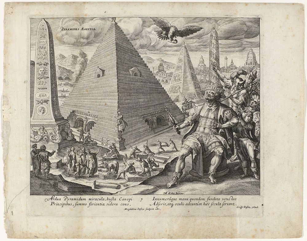 Piramide van Egypte (1614) by Magdalena van de Passe, Maerten de Vos and Crispijn van de Passe I