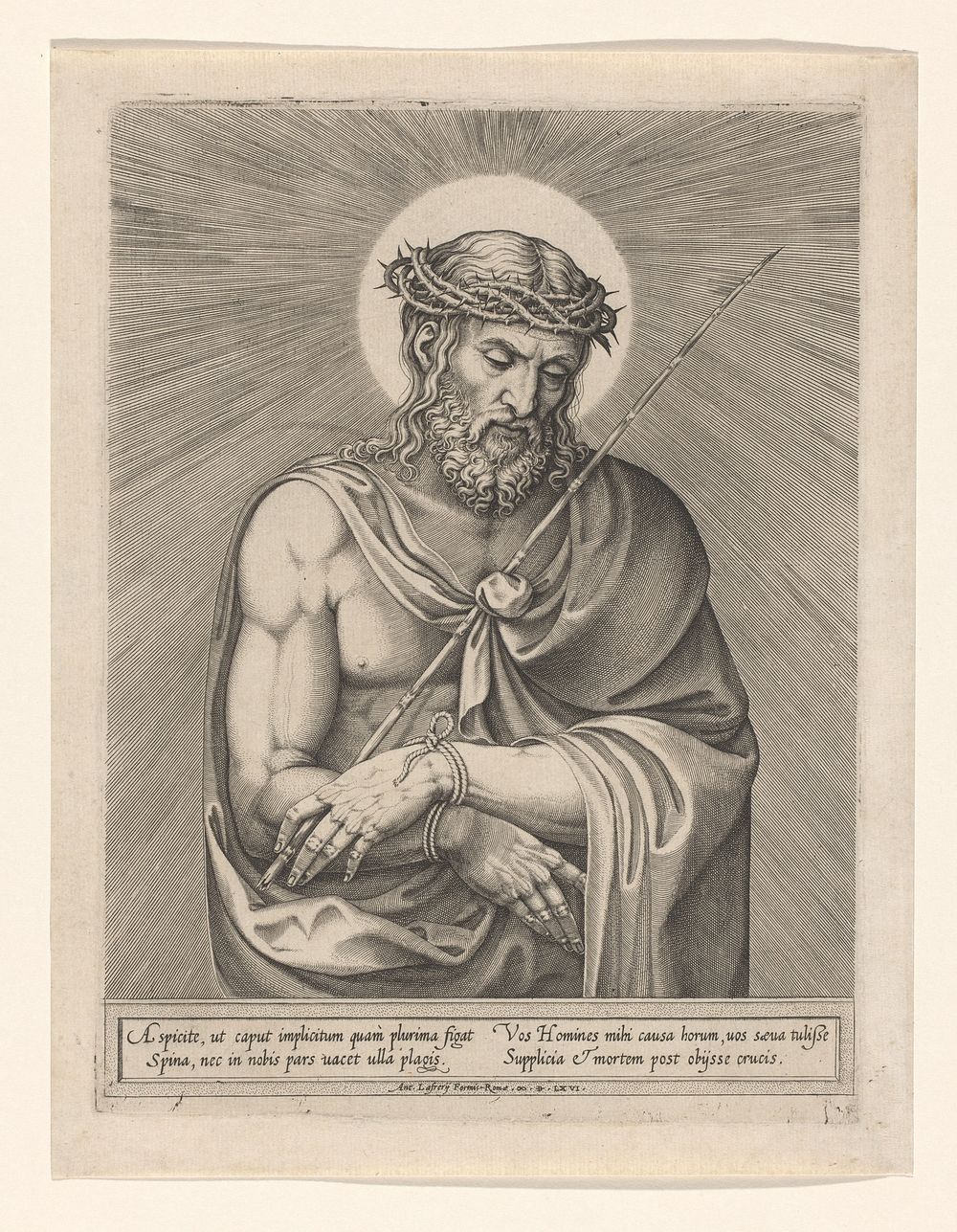 Ecce homo (1566) by Cornelis Cort, Titiaan and Antonio Lafreri