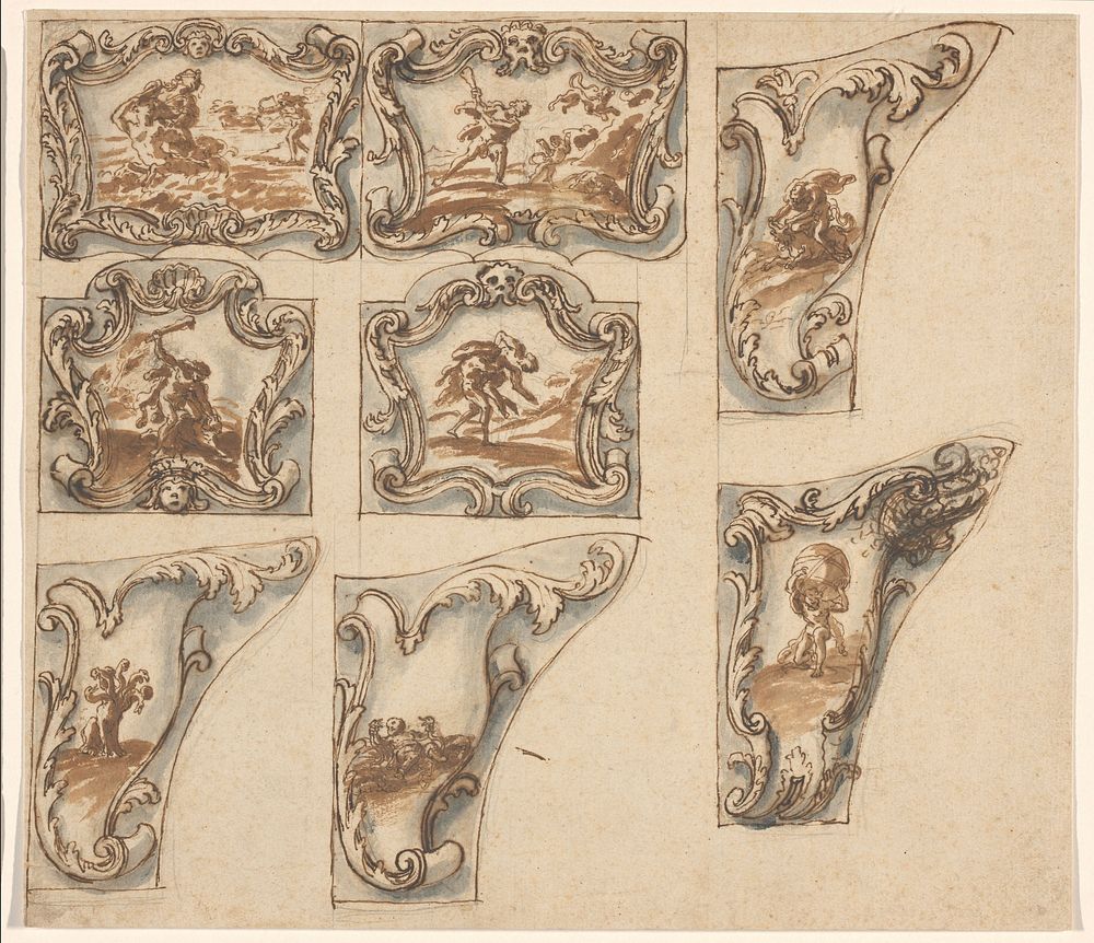 Tabula Cebetis (1538 - 1570) by anonymous, anonymous, Titiaan, Domenico Campagnola and Francesco da Iano