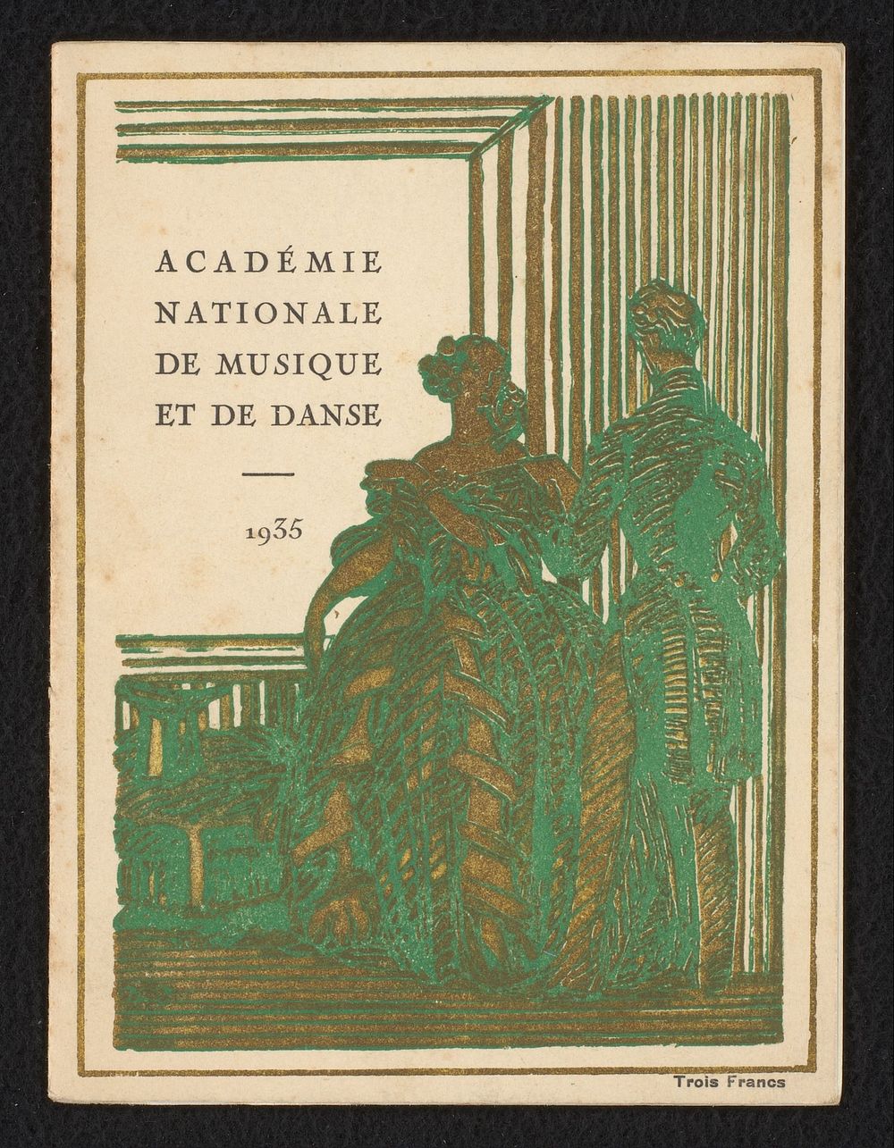 Programma voor de voorstelling 'Thaïs' door de Académie Nationale de Musique et de Danse (before 1935) by anonymous and…