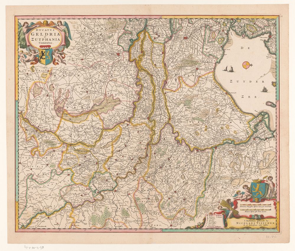 Kaart van Gelderland (1656 - 1677) by anonymous and Nicolaes Visscher I