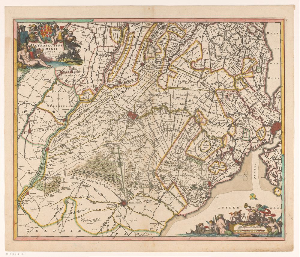 Kaart van de provincie Utrecht (1663 - before 1682) by Romeyn de Hooghe, Nicolaes Visscher I and Nicolaes Visscher II