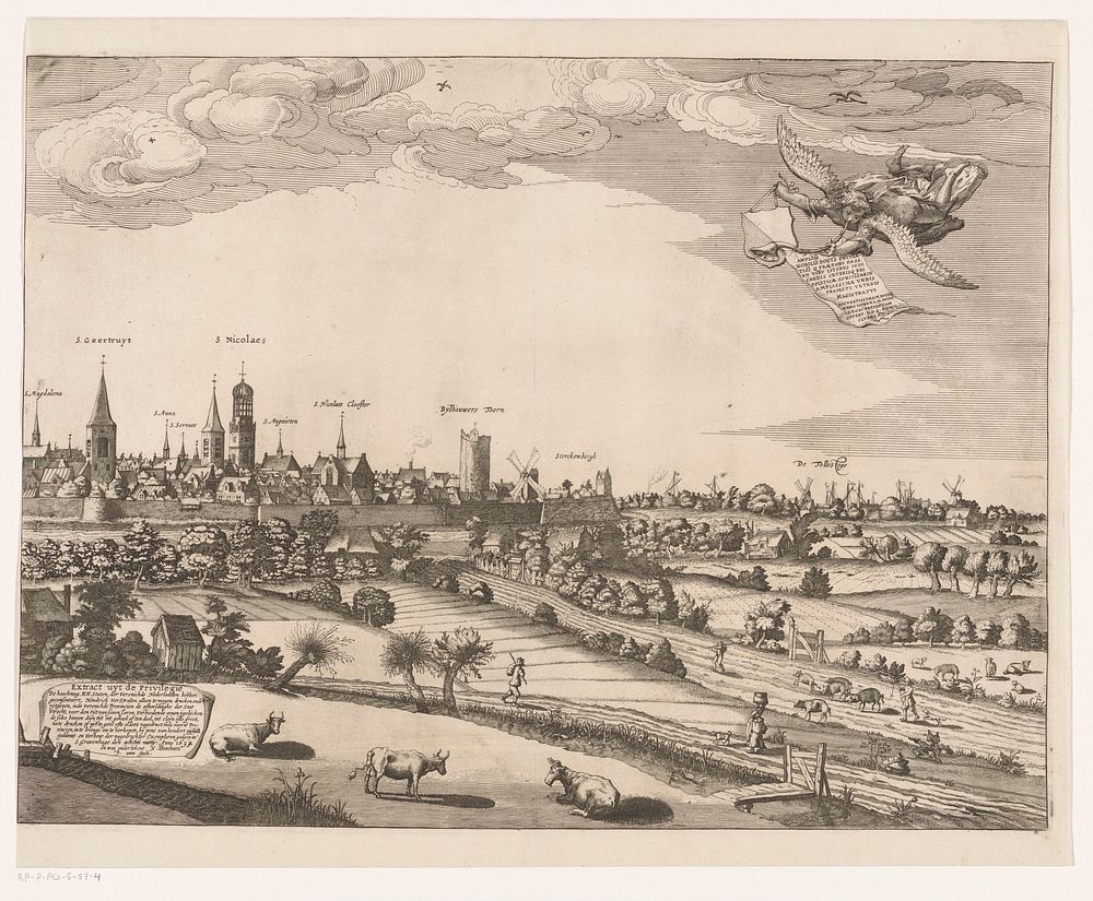 Stadsgezicht van Utrecht (vierde deel) (1662 - 1679) by Jan Hendriksz Verstraelen, Joost Cornelisz Droochsloot, Clement de…
