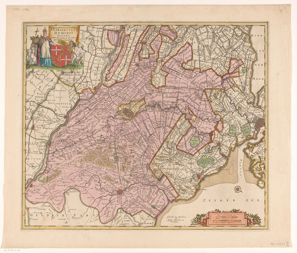 Kaart van de provincie Utrecht (1684 - 1701) by anonymous, Justus Danckerts and Staten van Holland en West Friesland