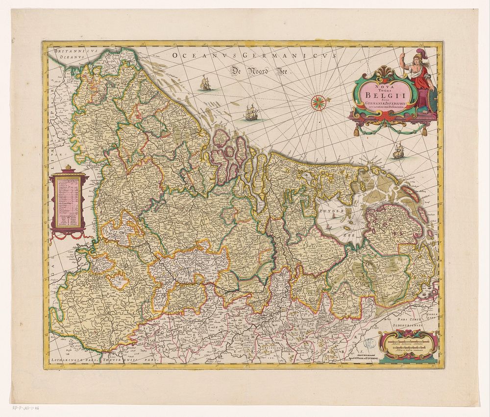 Kaart van de Zeventien Provinciën (c. 1700) by anonymous, Gerard Valck and Pieter Schenk I