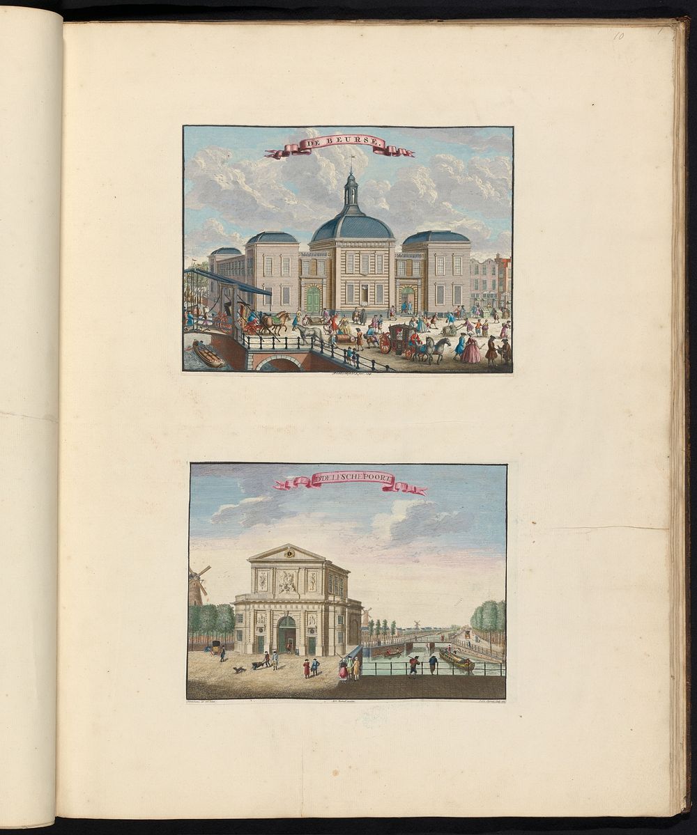 Beurs / Delftse Poort (1783) by François van Bleyswijck, François van Bleyswijck, Johan van der Spruyt, Cornelis Notemans…
