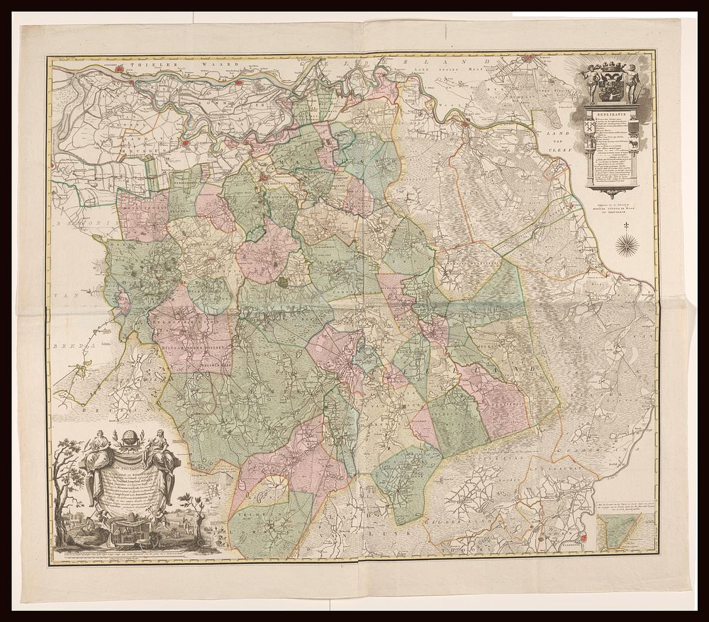 Kaart van Brabant (1794 - 1797) by Cornelis van Baarsel, Hendrik Verhees and Covens and Zoon Mortier
