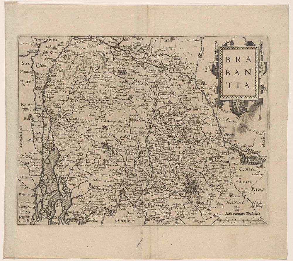 Kaart van Brabant (1624 - 1648) by anonymous and Johannes Janssonius