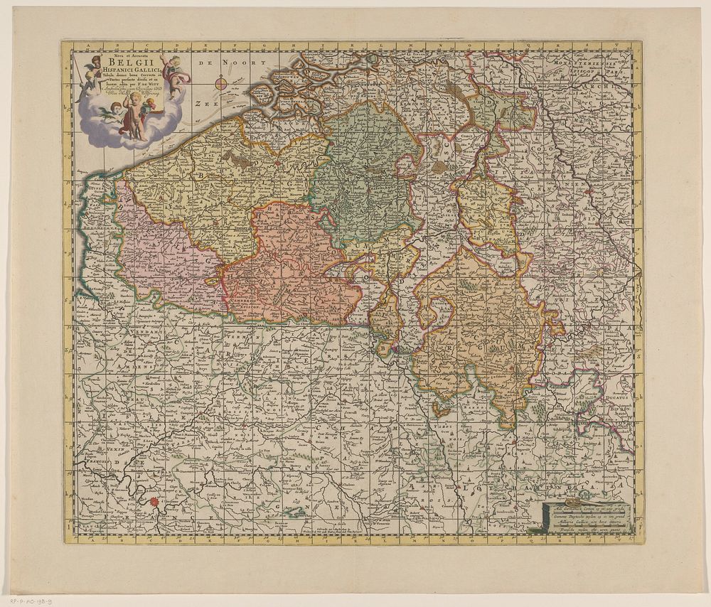 Kaart van de Zuidelijke Nederlanden (1691 - 1706) by anonymous, Frederik de Wit and Staten van Holland en West Friesland