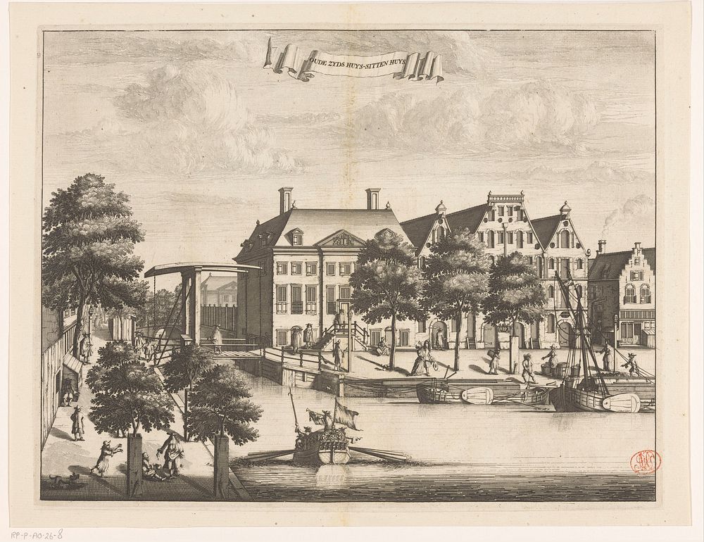 Gezicht op het Oudezijds Huiszittenhuis te Amsterdam (1693 - 1694) by anonymous
