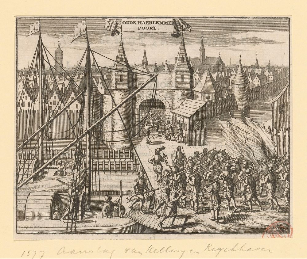 Poging om Amsterdam in te nemen, 1577 (1693 - 1694) by anonymous and Frans Hogenberg