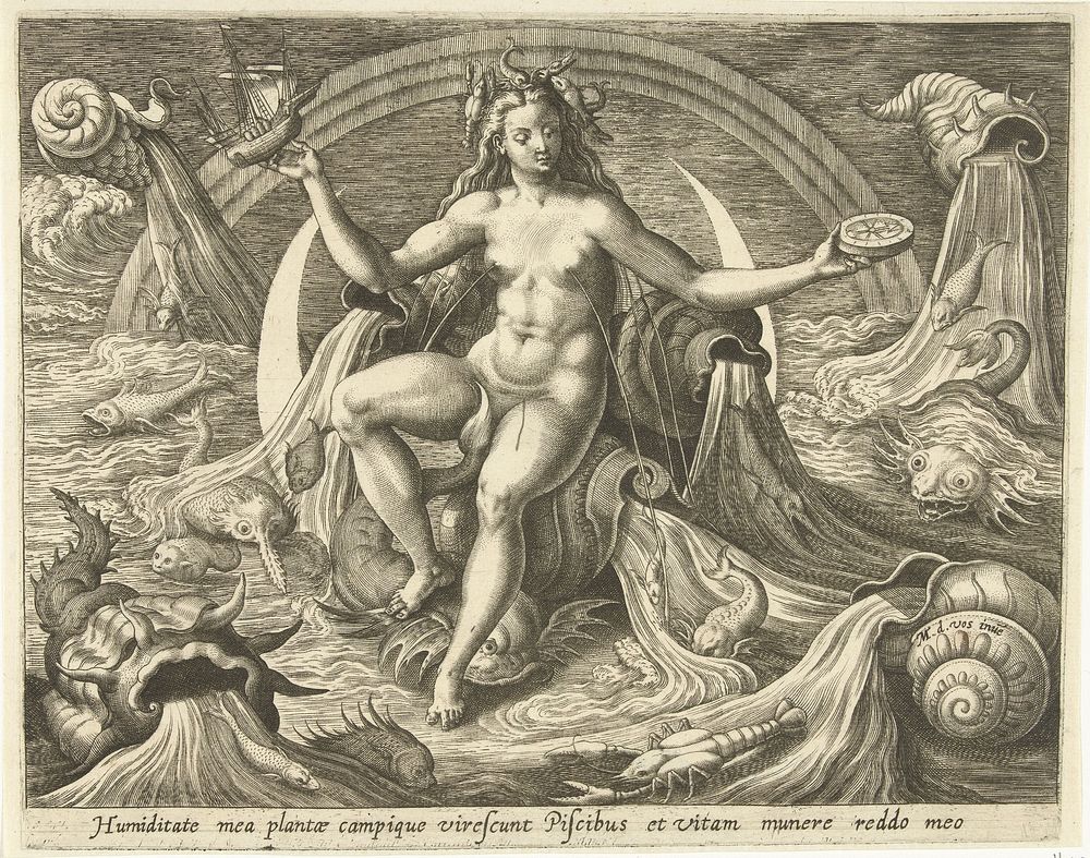 Water (1580 - 1584) by Adriaen Collaert, Maerten de Vos and Gerard de Jode