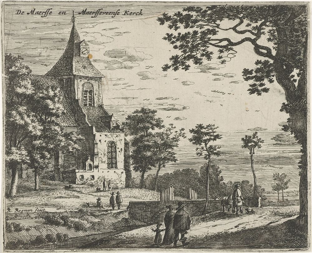 Kerk van Maarsseveen (1637 - 1677) by Roelant Roghman and Clement de Jonghe