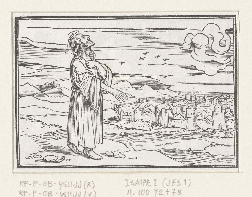 Jesaja houdt aanklacht tegen Jeruzalem (1538 - 1543) by Hans Holbein II and Veit Rudolf Specklin