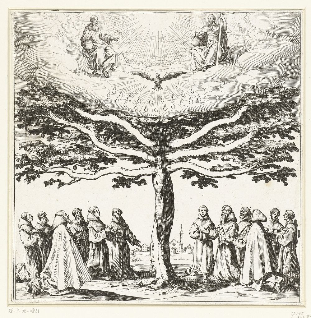 De boom van de Heilige Franciscus (1621 - 1625) by Jacques Callot