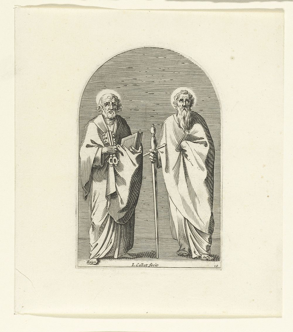 Petrus en Paulus (1608 - 1611) by Jacques Callot
