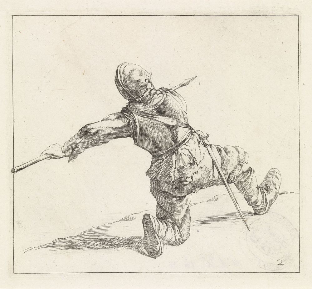 Piekenier (1710 - 1717) by Dirk Maas, Philips Wouwerman and Bernard Picart