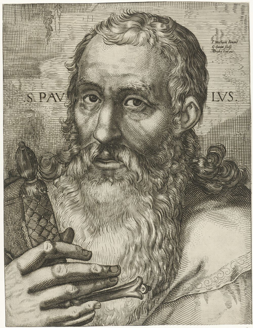Apostel Paulus (1604 - 1638) by Gerrit Gauw, Jacob Matham and Abraham Goos