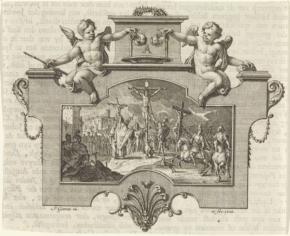 Embleem: azijn (1722) by Jan Goeree, Jan Goeree, Gerard onder de Linden and Johannes van Braam