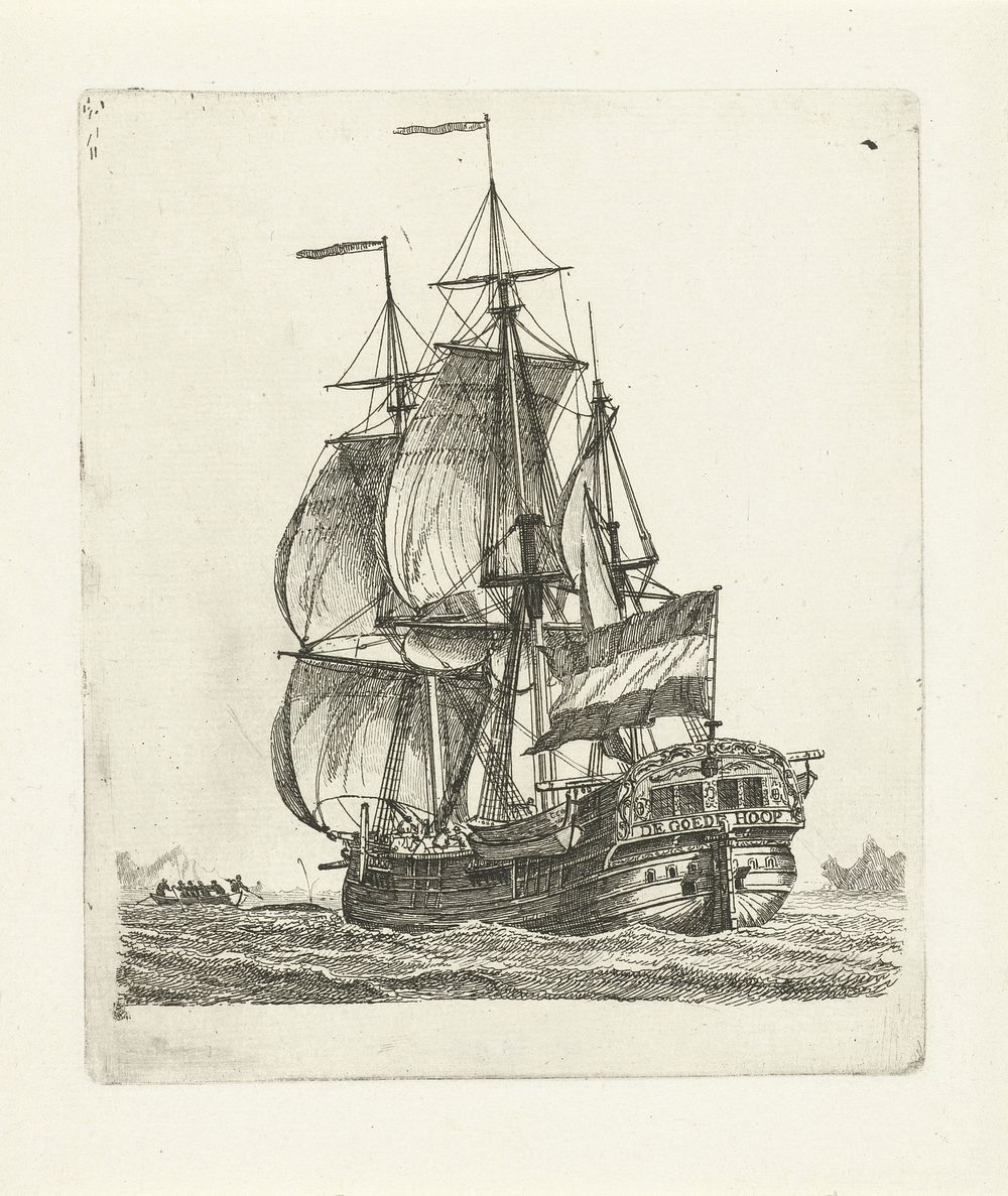 Driemaster 'De Goede Hoop' (1790) by Gerrit Groenewegen