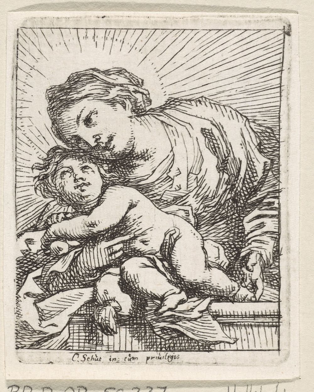 Madonna met kind (1618 - 1655) by Cornelis Schut I and Cornelis Schut I