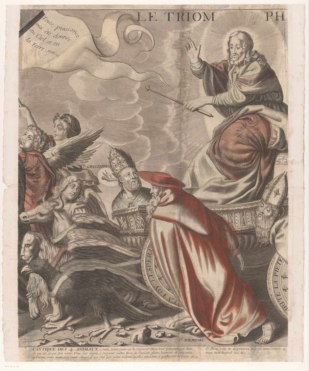 Triomftocht van Christus met figuren uit het Oude en Nieuwe Testament (vijfde deel) (1687 - 1694) by Nicolas de Larmessin I…