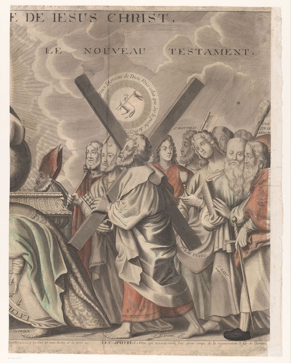 Triomftocht van Christus met figuren uit het Oude en Nieuwe Testament (zesde deel) (1687 - 1694) by Nicolas de Larmessin I…