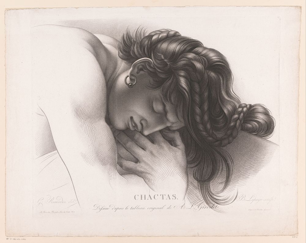 Chactas (1812) by B Lepage, Gédéon Reverdin, Anne Louis Girodet Trioson and Gédéon Reverdin
