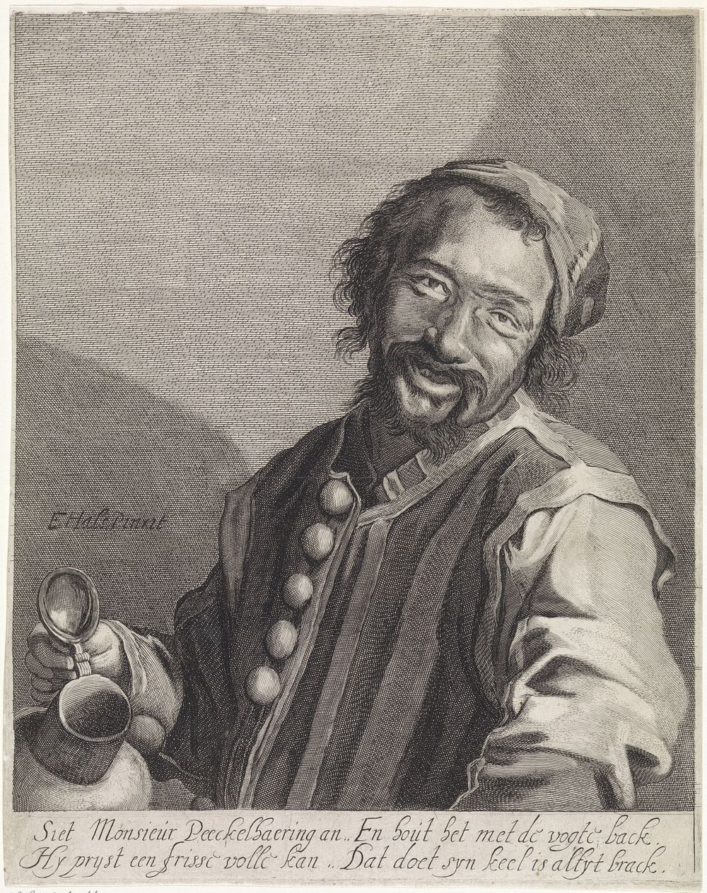 Meneer 'Peeckelhaering' (c. 1630 - c. 1640) by Jonas Suyderhoef and Frans Hals