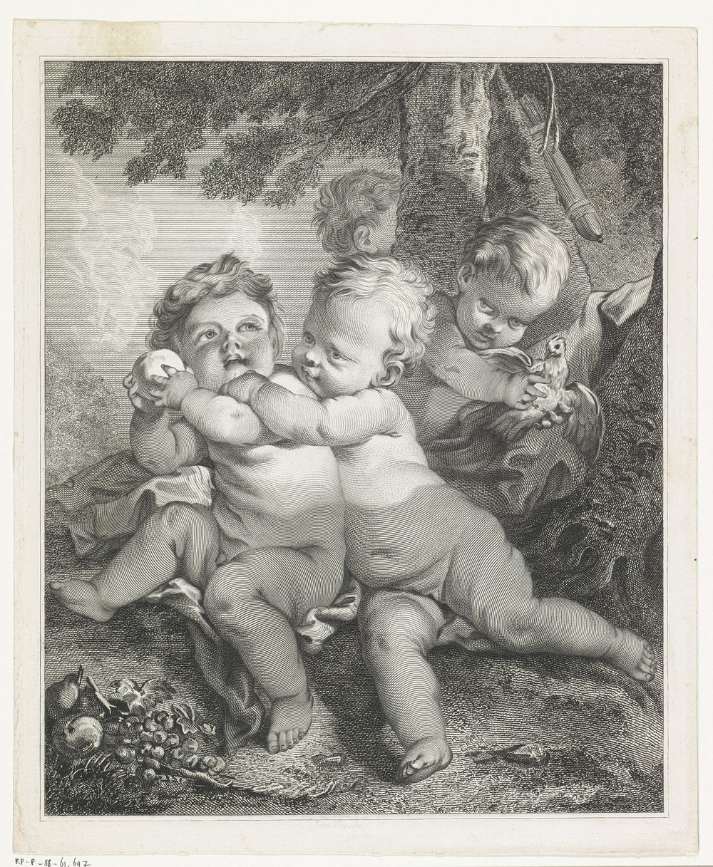 Spelende kinderen (1847 - 1900) by Johannes de Vreede