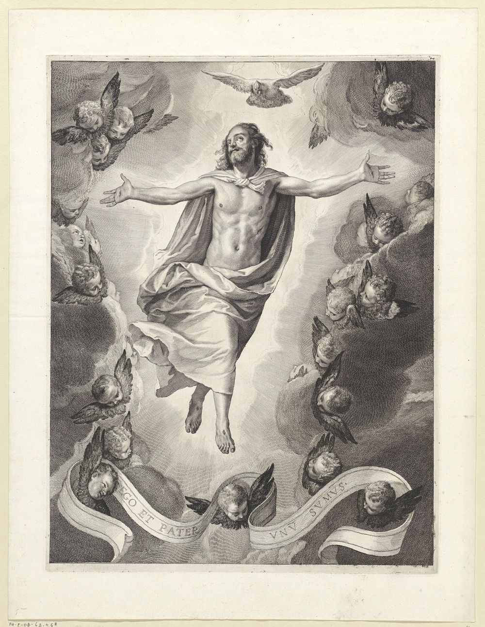 Hemelvaart van Christus (1638 - 1658) by Cornelis Visscher II and Paolo Veronese