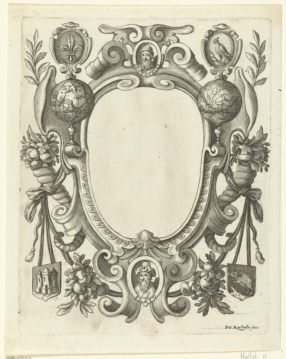 Cartouche (c. 1628 - before 1647) by Petrus Rucholle, Federico Zuccaro and anonymous