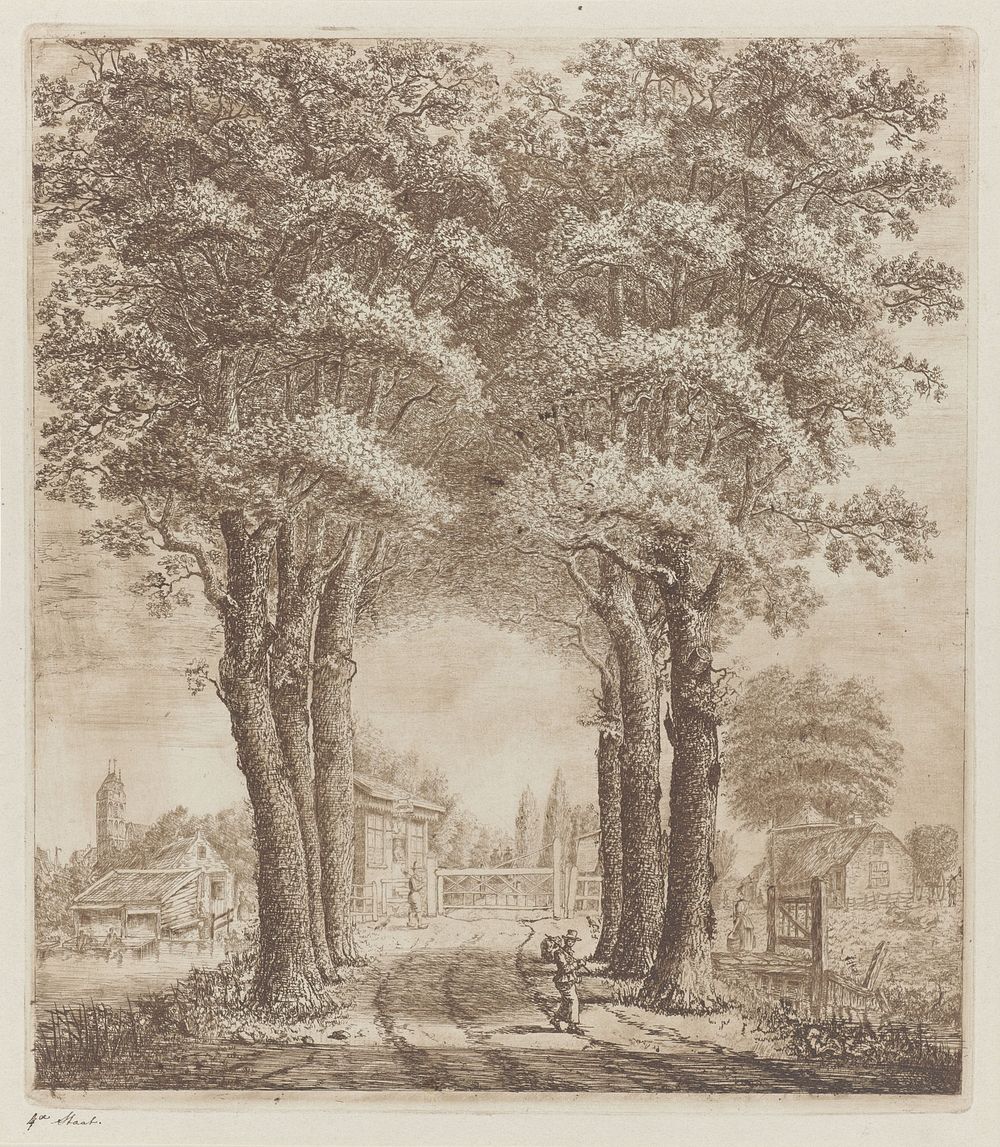 Groep bomen bij Oudewater (1860) by Eberhard Cornelis Rahms