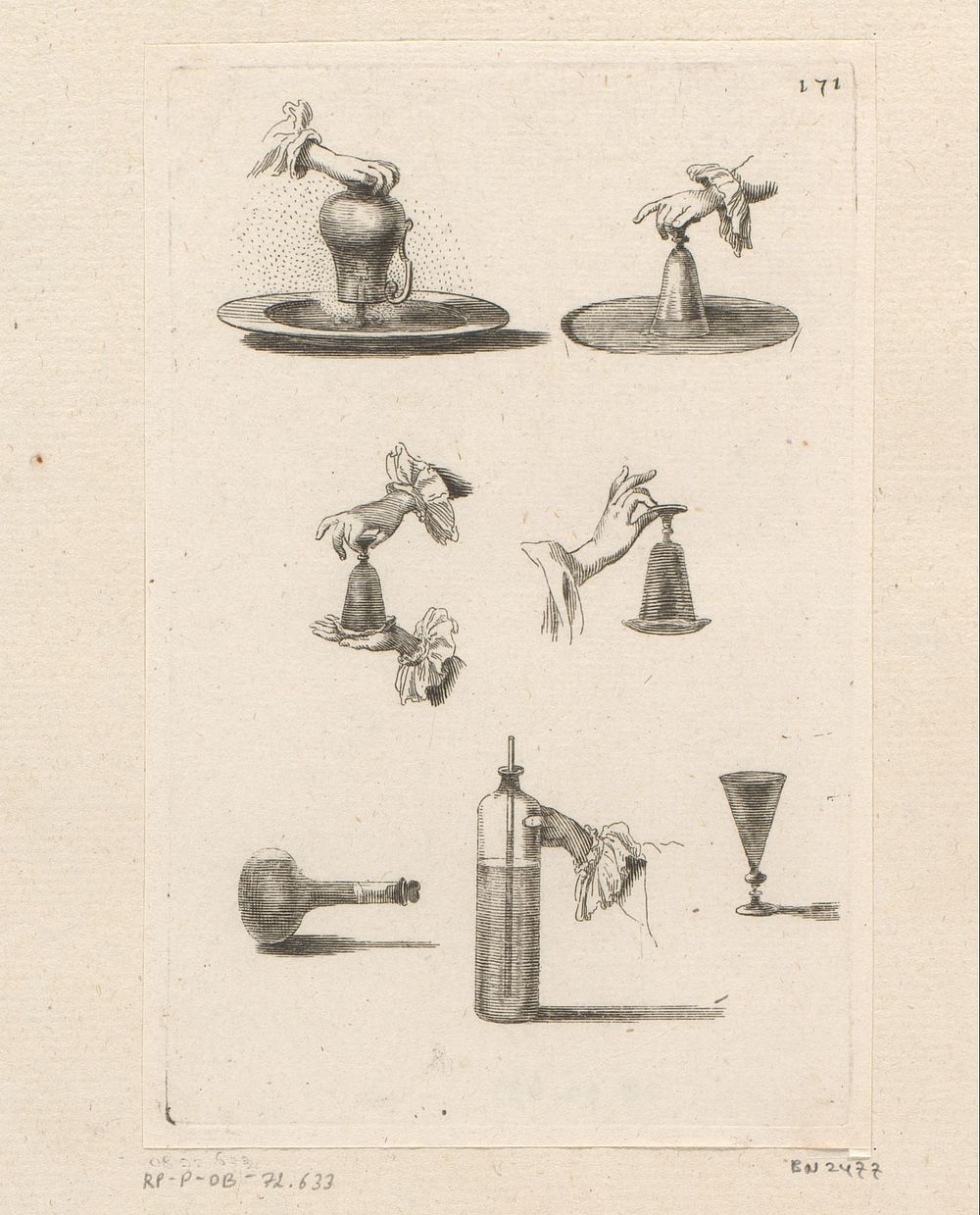 Experimenten met recipiënten en water (1706) by Sébastien Leclerc I and Pierre François Giffart