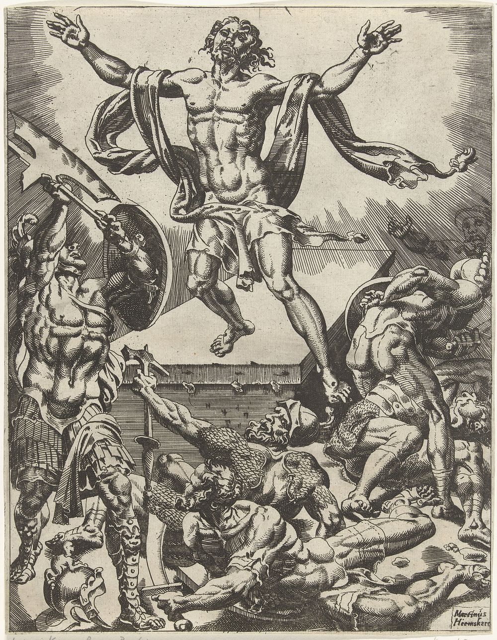 Wederopstanding van Christus (1548) by Dirck Volckertsz Coornhert and Maarten van Heemskerck