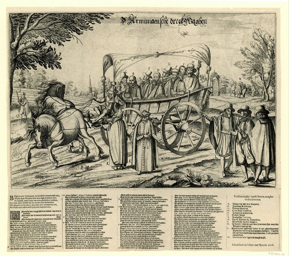 D’Arminiaensche drekwaghen (Arminian Dung Cart) (1618) by anonymous