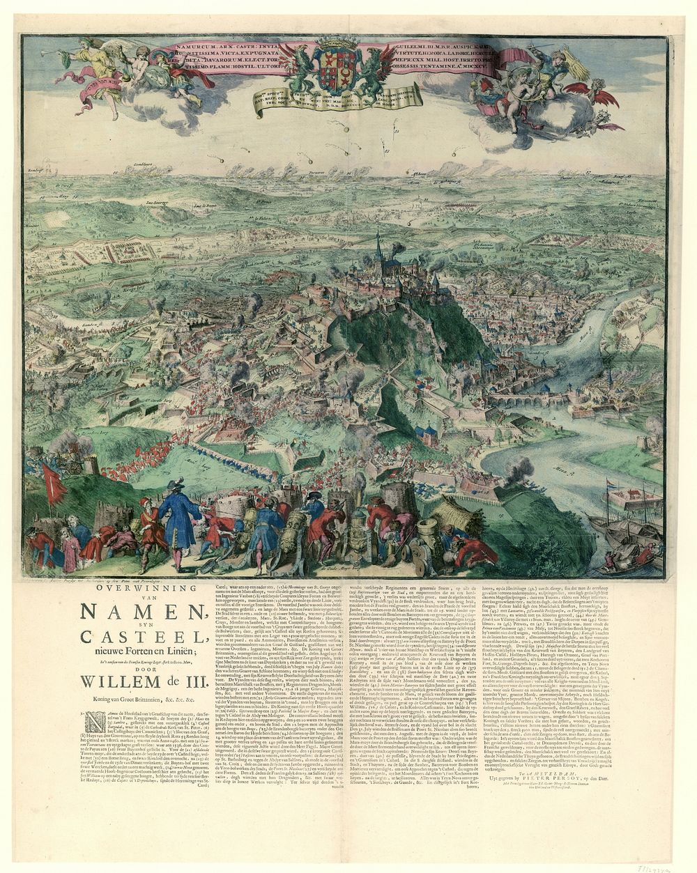 Beleg en verovering van Namen, 1695 (1695) by Romeyn de Hooghe, Pieter Persoy, Anthonie Heinsius, Romeyn de Hooghe and…