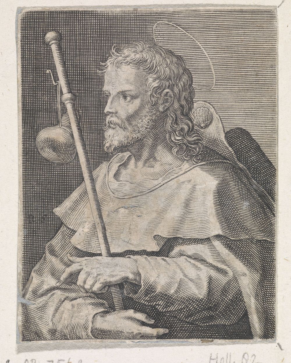 Apostel Jakobus de Meerdere (1570 - 1600) by Raphaël Sadeler I and Maerten de Vos