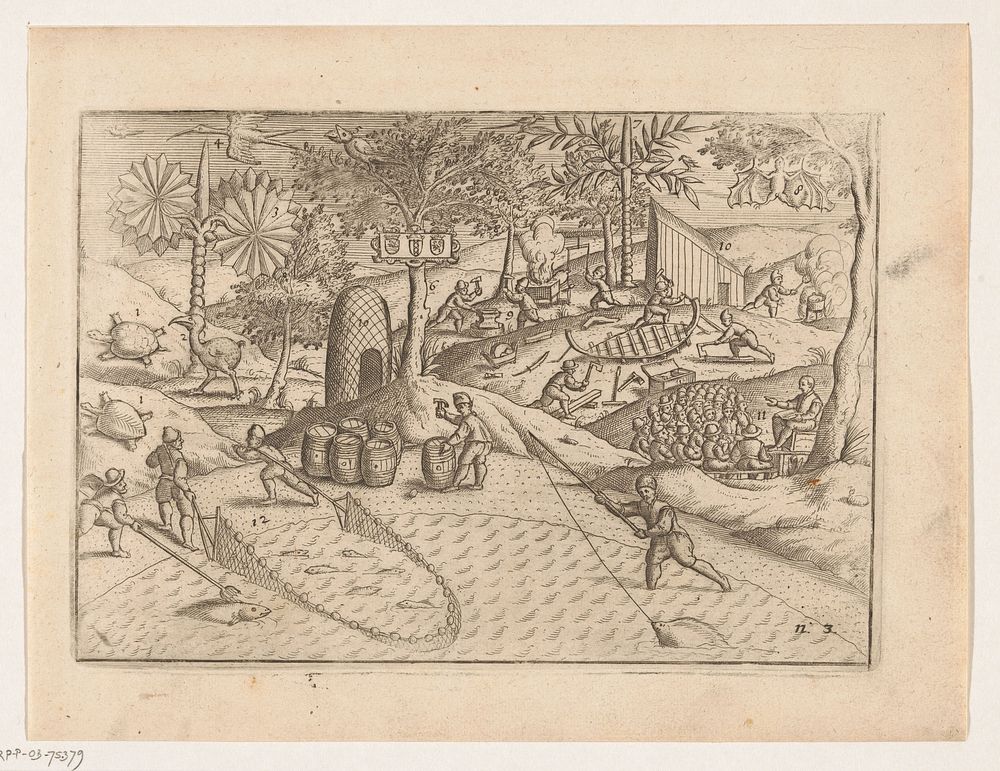 Kamp van de Nederlanders op Mauritius, 1598 (1619) by anonymous