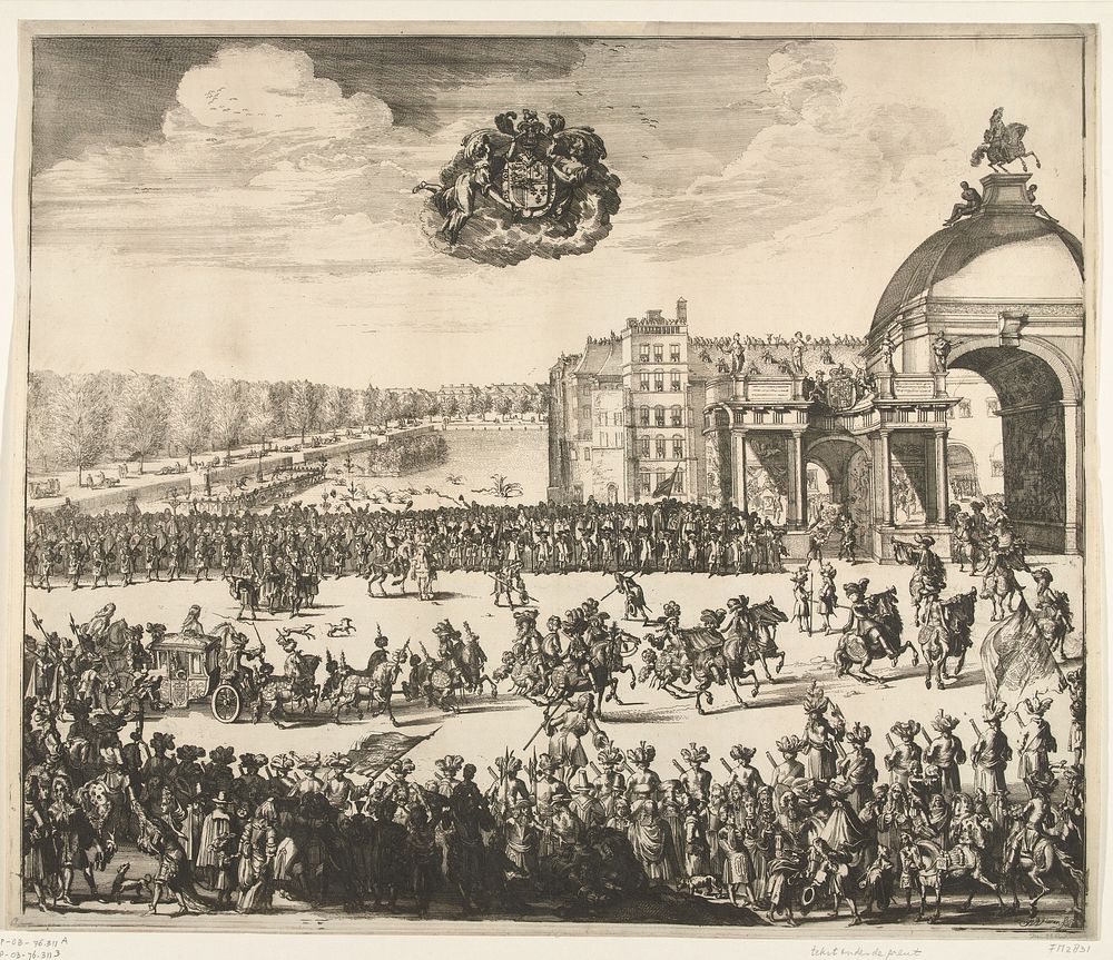 Intocht van koning Willem III te Den Haag, 1691 (1691) by Jan van Vianen, Barent Beeck and H Borrebach