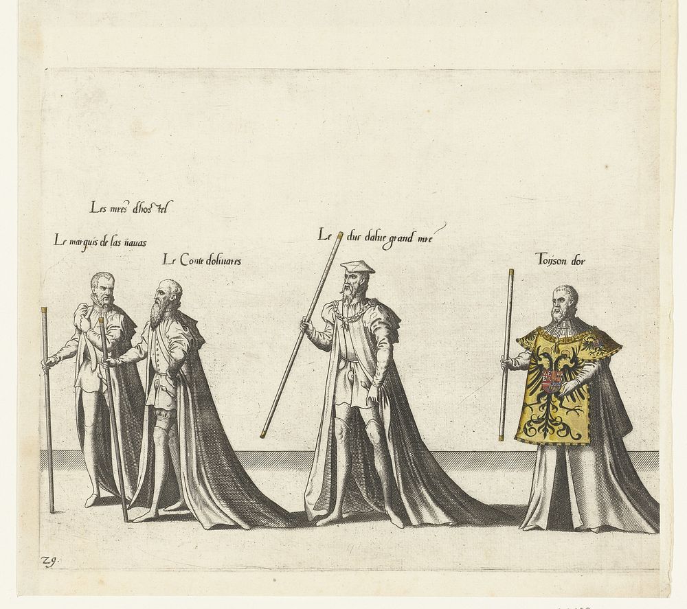 Deel van de optocht, nr. 29 (1619) by Joannes van Doetechum I, Lucas van Doetechum, Hieronymus Cock and Hendrick Hondius I