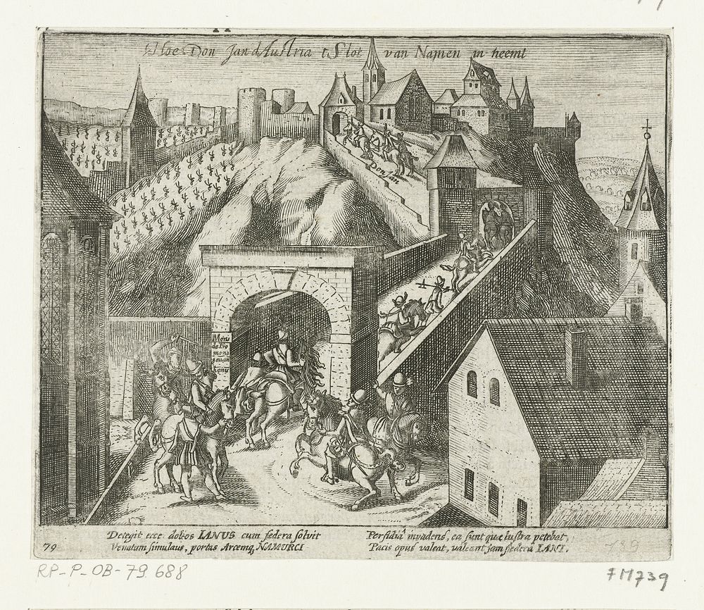 Intocht van Don Juan te Brussel, 1577 (1613 - 1615) by anonymous and Frans Hogenberg