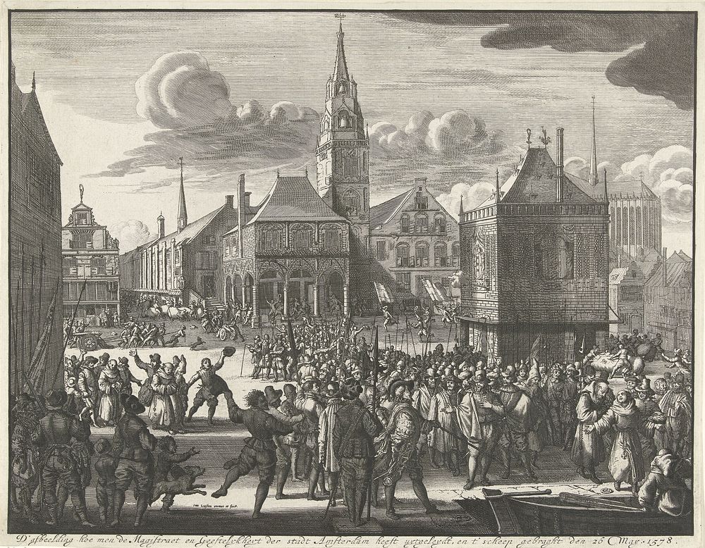 Alteratie van Amsterdam, 26 mei 1578 (1726) by Jan Luyken and Jan Luyken