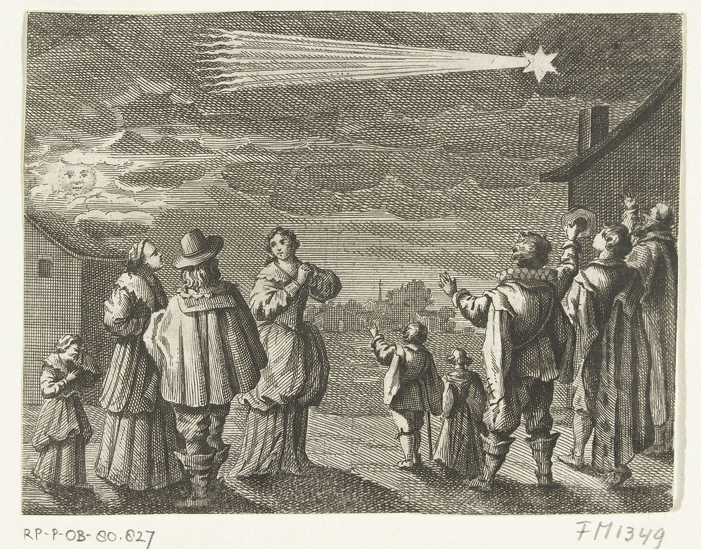 De verschijning van een komeet in november 1618 (1618 - 1649) by anonymous