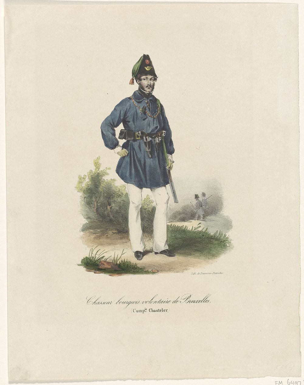 Vrijwillige jager van Brussel, 1830 (1830 - 1831) by anonymous and Antoine Dewasme Plétinckx