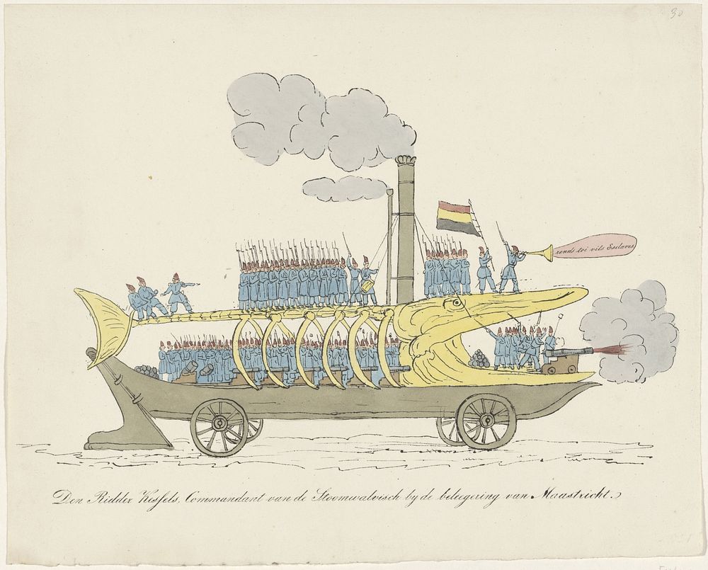 De stoomwalvis van Kessels, 1830-1831 (1830 - 1831) by anonymous