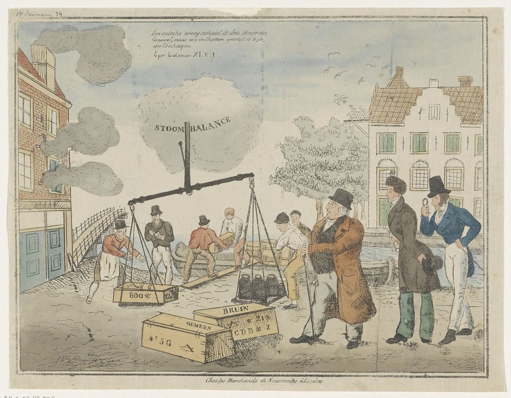 Spotprent op het bedrog van de firma C. de Bruyn & Zonen, 1834 (1834) by anonymous and anonymous