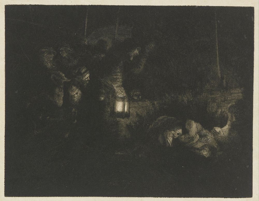 The Adoration of the Shepherds (c. 1657) by Rembrandt van Rijn and Rembrandt van Rijn