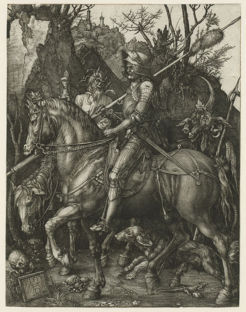 Knight, Death, and the Devil (1513) by Albrecht Dürer