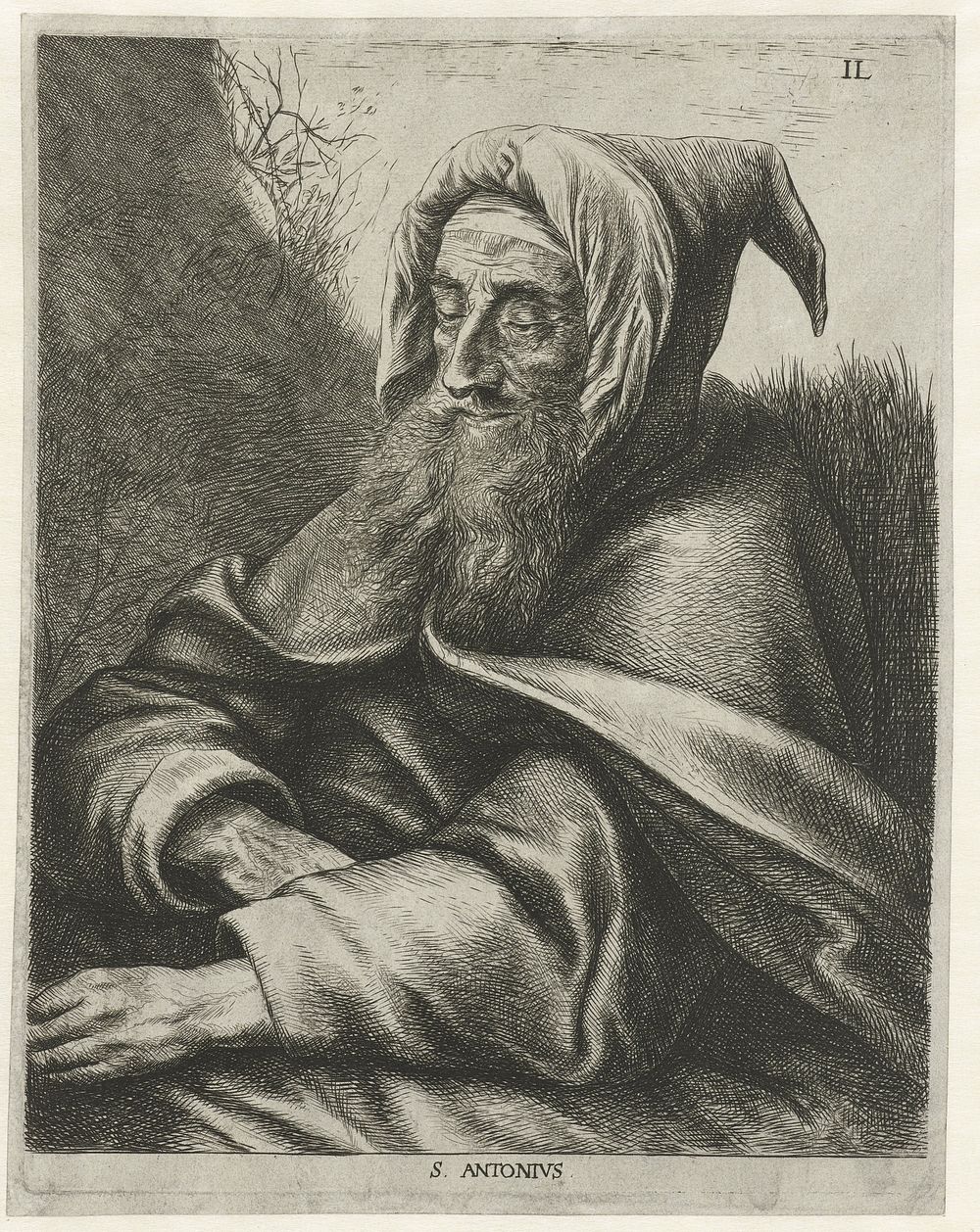 Heilige Antonius de Grote (1633 - 1638) by Jan Lievens and Jan Lievens